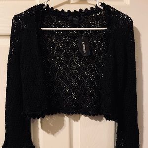 Express Black cardigan Shrug Size Small NWT